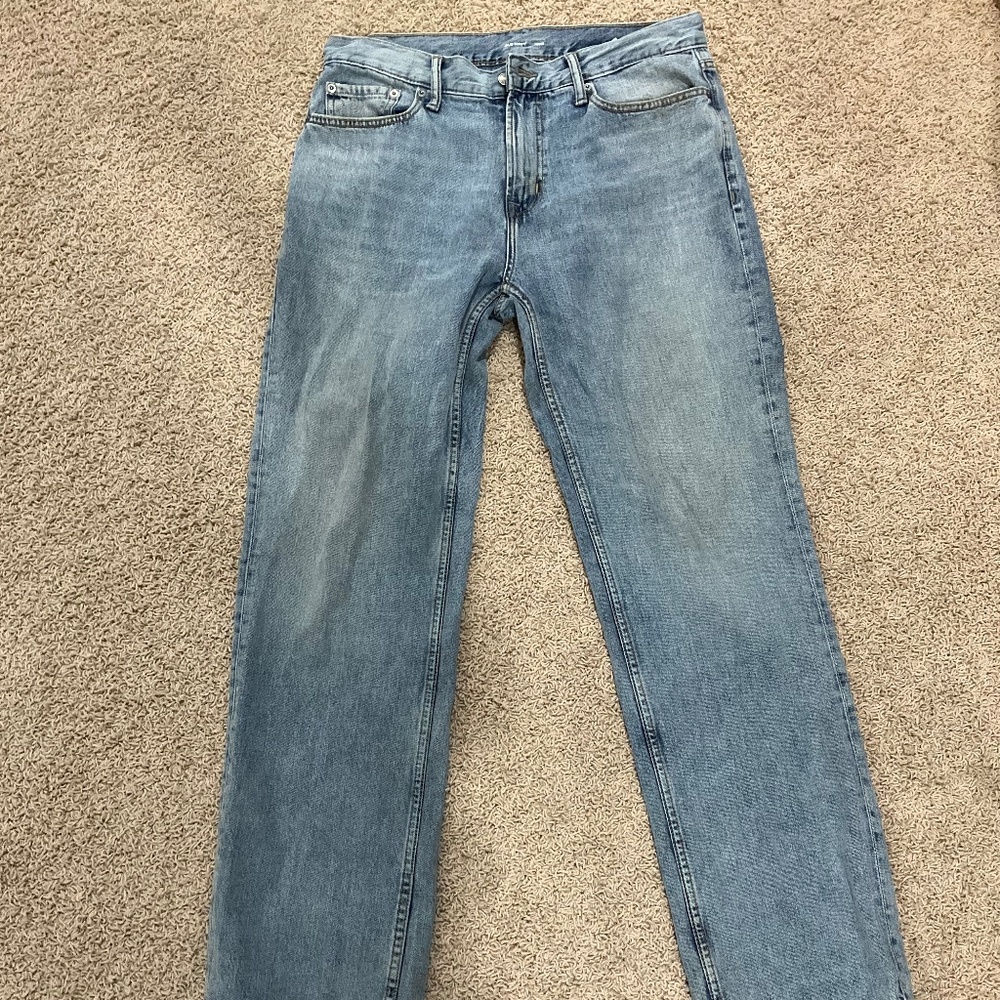 Mens Loose Fit Jeans - Light Wash